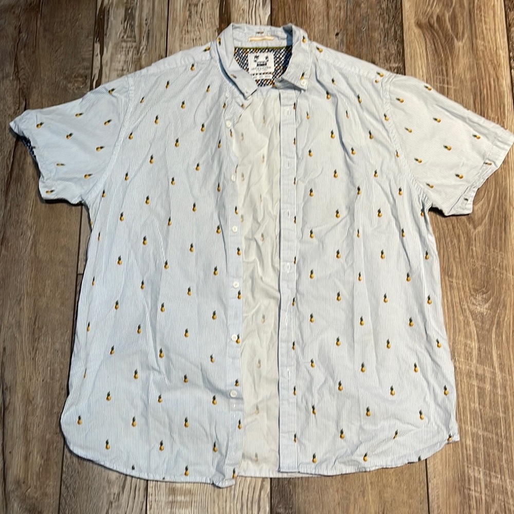 Denim and Flower Ricky Singh Pineapple button down